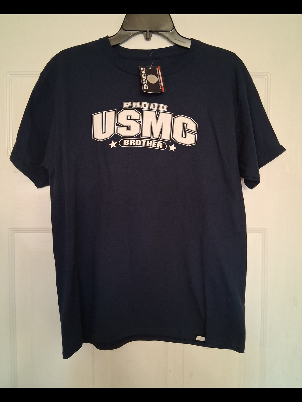 Proud USMC Brother Short Sleeve T-Shirt - Navy